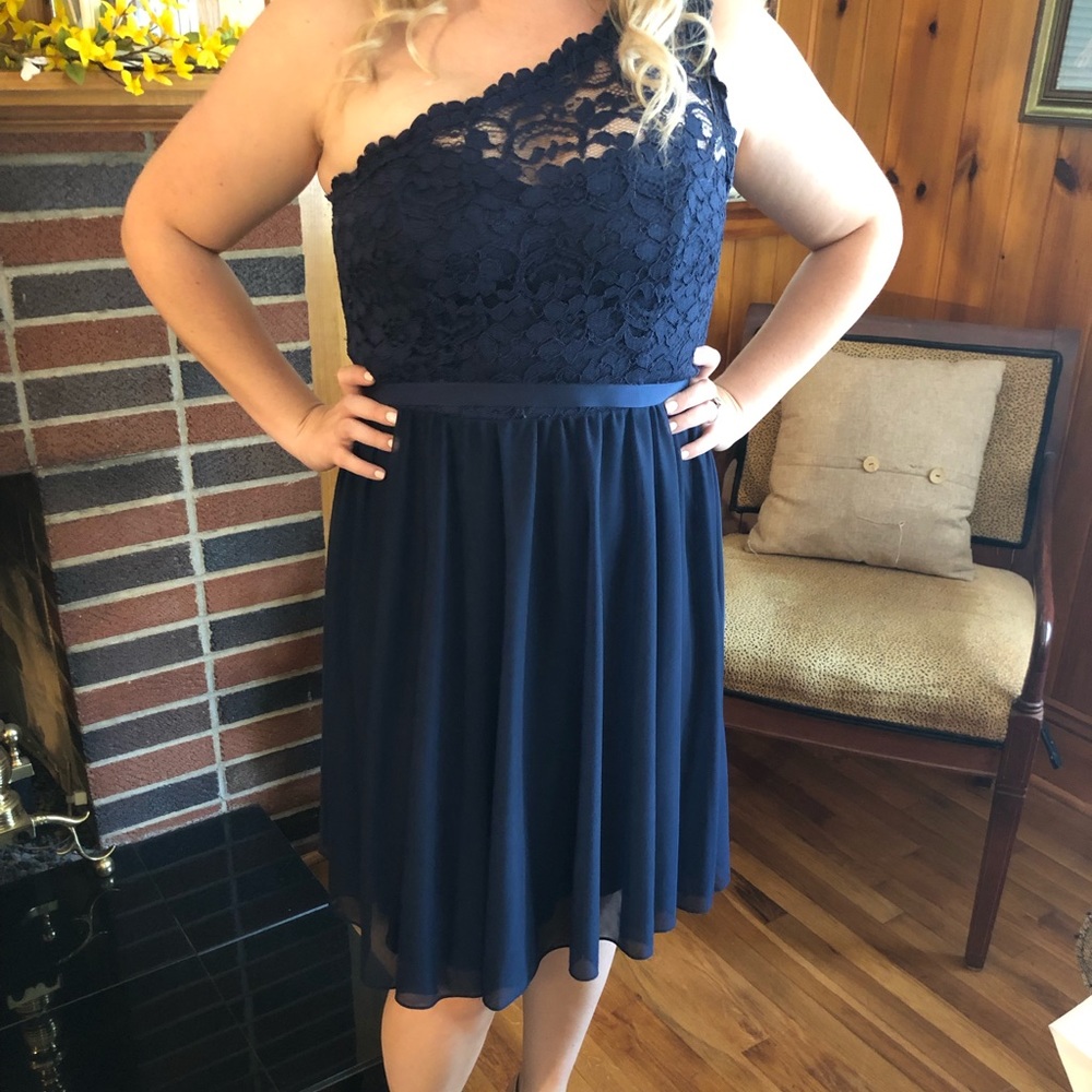 Navy size 10 David’s Bridal dress